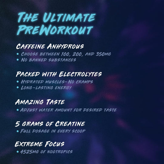 Pre-Workout Energy Supplement - Fitness and Workout Enhancer for Men and Women - 100 mg Caffeine - Blue Rage Flavor