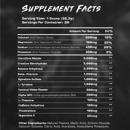 Pre-Workout Energy Supplement - Fitness and Workout Enhancer for Men and Women - 100 mg Caffeine - Blue Rage Flavor