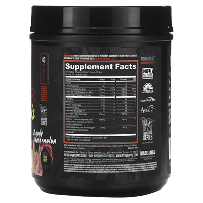 RYSE Pump Daddy V2 Pre Workout Powder - Candy Watermelon - 40 Servings