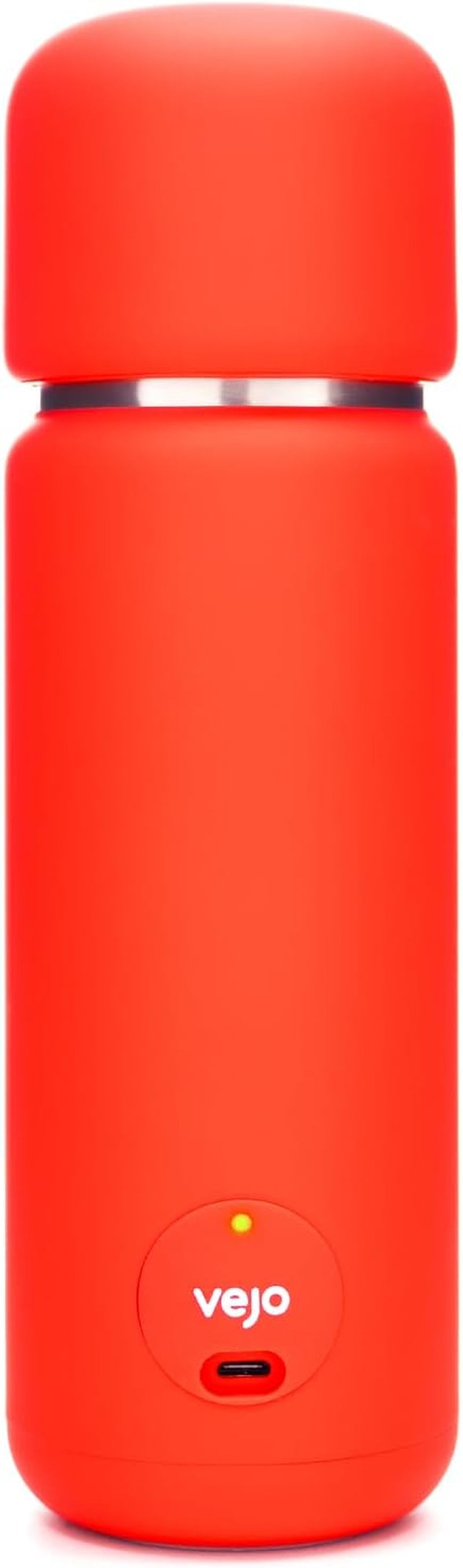 12 Oz Electric Protein Shaker Bottle - USB Rechargeable Powder Mixer for Smooth Protein Shakes, Pre-Workout, and Creatine | Clump-Free Mixing with 6-Blade Technology | BPA-Free | Compact Travel Size for Gym | Red