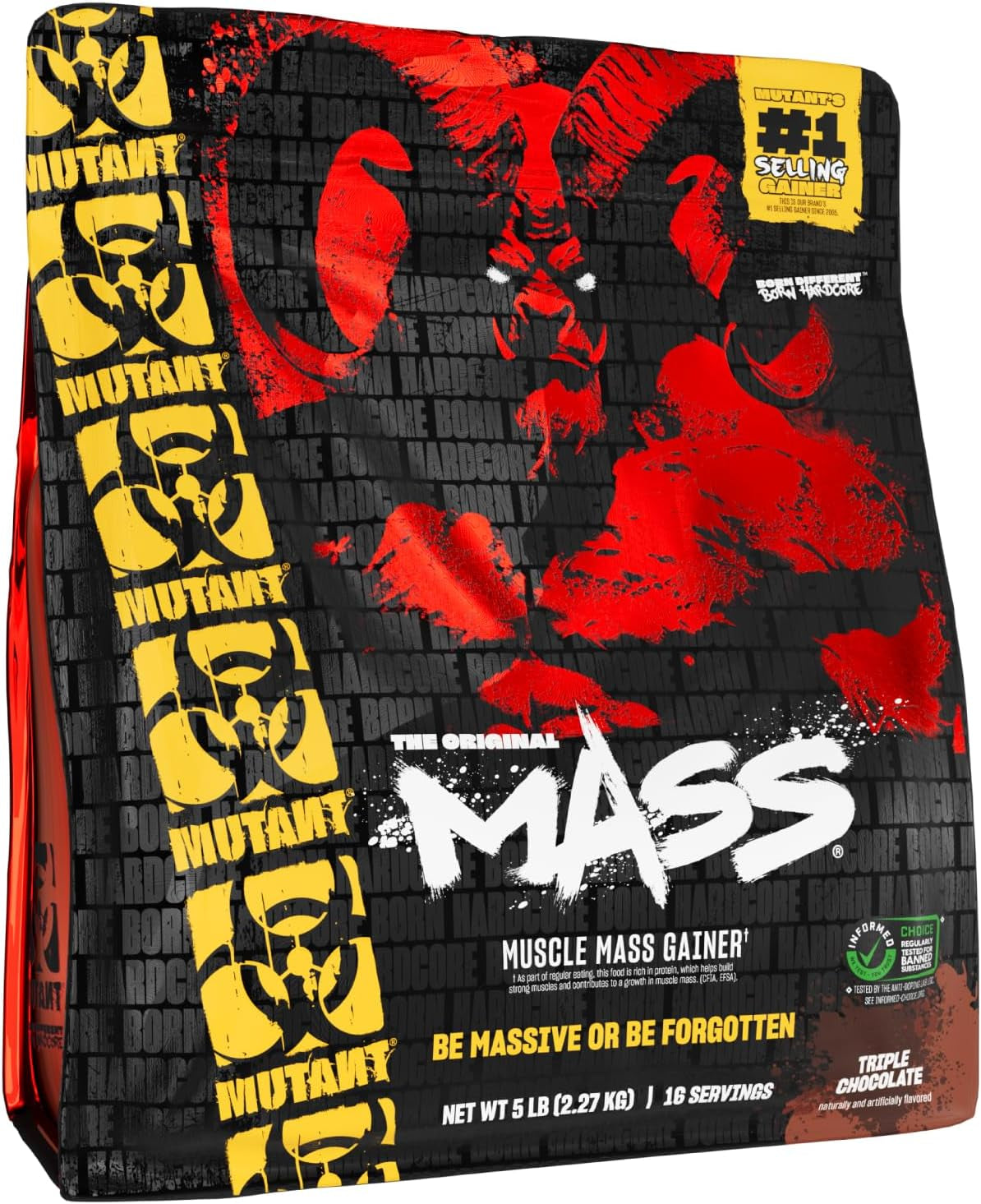 Mass | Weight Mass Gainer Protein Powder - High Calorie Protein Powder for Mass Gain - Triple Chocolate - 5 Pound