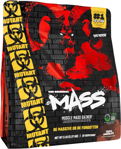 Mass | Weight Mass Gainer Protein Powder - High Calorie Protein Powder for Mass Gain - Triple Chocolate - 5 Pound