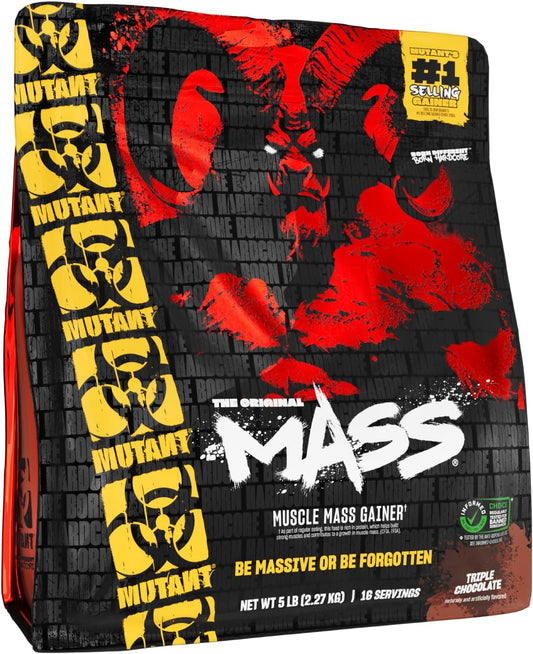 Mass | Weight Mass Gainer Protein Powder - High Calorie Protein Powder for Mass Gain - Triple Chocolate - 5 Pound