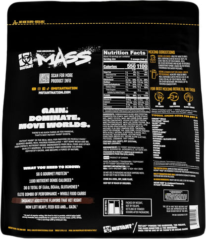 Mass | Weight Mass Gainer Protein Powder - High Calorie Protein Powder for Mass Gain - Triple Chocolate - 5 Pound