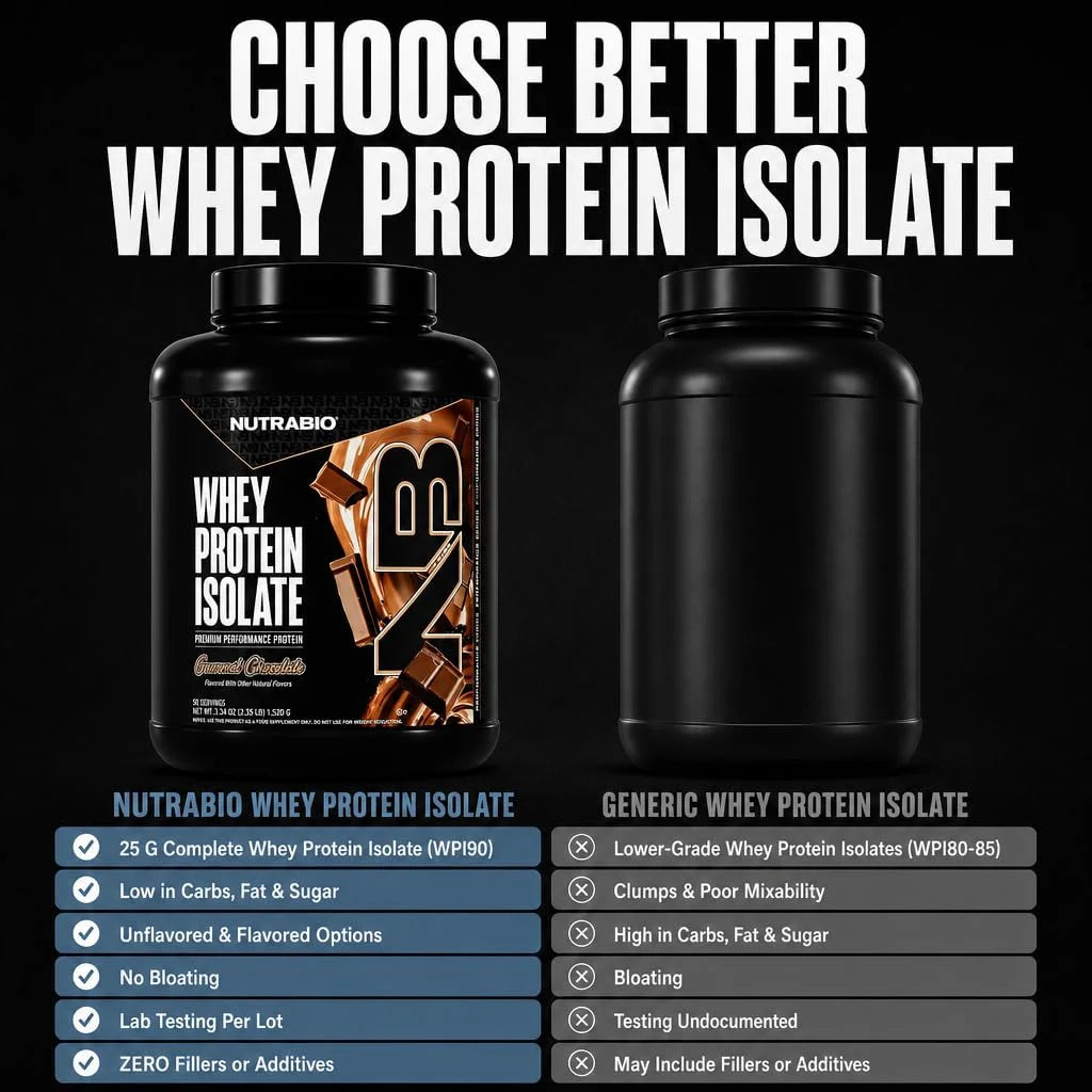 Whey Protein Powder Isolate Supplement – 25G of Protein per Scoop with Complete Amino Acid Profile - Soy and Gluten Free Protein Powder - 50 Servings