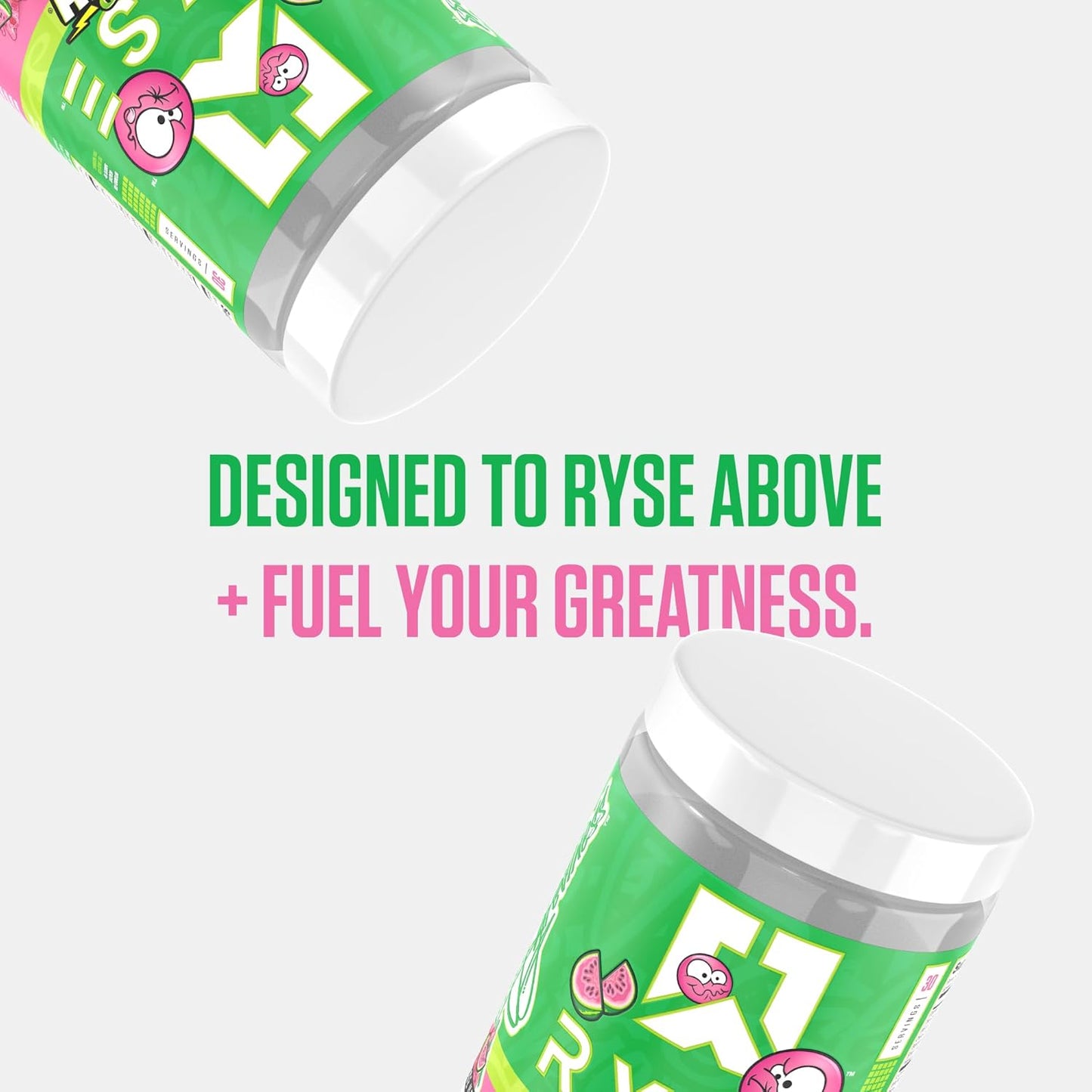 RYSE Loaded Pre Workout Powder - Sour Punch Watermelon - Daily Pre-Workout for Men & Women with 300Mg Caffeine, Beta Alanine, and Citrulline for Pump, Focus, and Energy - 30 Servings